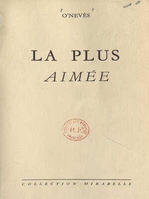 cover image of La plus aimée